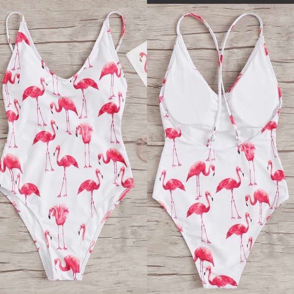 shein flamingo swimsuit